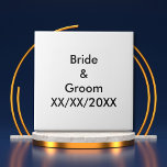 Personlig med streck och stam med datum kakelplatta<br><div class="desc">Personlig Bride and Groom with Date ceramic tile. Anpassa mallen med foton och text. Redigera den om du vill göra fler ändringar.</div>