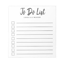 Personlig med streckad streckad pensel att göra li anteckningsblock