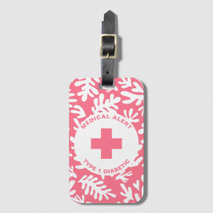 Personlig Medicinsk Alert Diabetes Gift- diabetes Bagagebricka