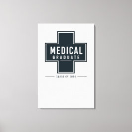 Personlig medicinsk examenspresent 2026 canvastryck