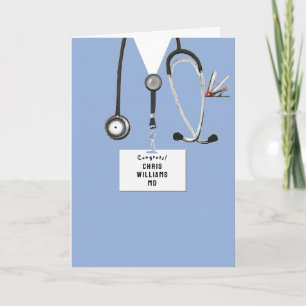 Personlig medicinsk skolavslutning kort