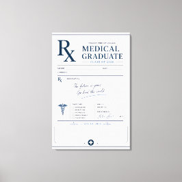 Personlig Medicinsk Utexaminerad Klass 2026 Canvastryck