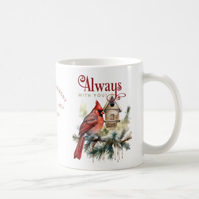 Personlig Memorial alltid med dig Kaffemugg (Höger)