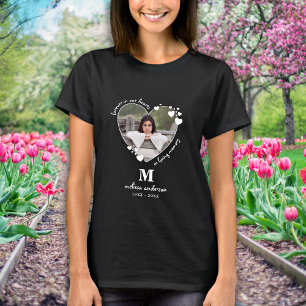 Personlig Memorial Photo Forever i våra hjärtan T Shirt