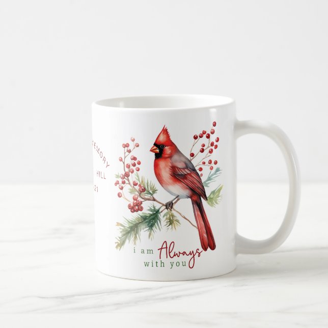 Personlig Memorial som jag alltid är med dig Kaffemugg (Höger)