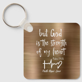 Personlig, men Gud Psalms Bible Verse Nyckelring