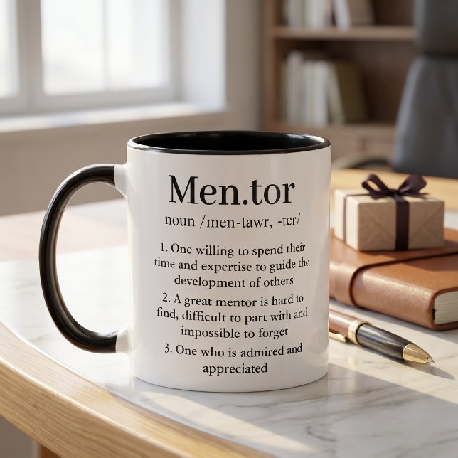 Personlig Mentors Definitions Mugg Lärarpresenter (Skapare uppladdad)