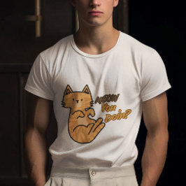 Personlig Meow Hur Mår Du? T Shirt