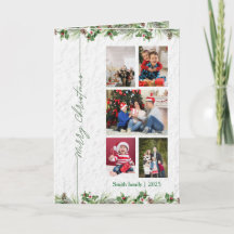 Personlig Merry Christmas Foto Kort