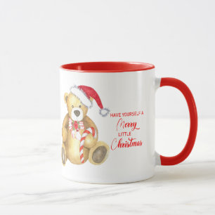 Personlig Merry lille christmas nalle Mugg