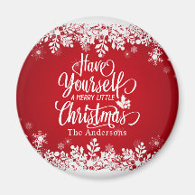 Personlig Merry Little jul | Magnet
