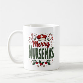 Personlig Merry Nursemas - julafton Helgdag Kaffemugg