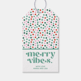 Personlig Merry Vibes Gift Märkre Presentetikett