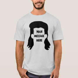Personlig Message Funny Mullet Graphic T Shirt
