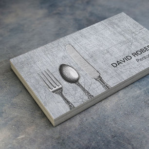 Personlig metall för catering för visitkort