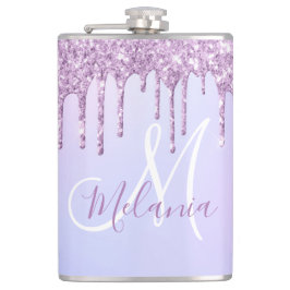 Personlig Metallic Lila Drip Lavender Pour Fickplunta