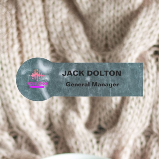 Personlig Metallic Namn bricka för anställda Namnbricka (Skapare uppladdad)