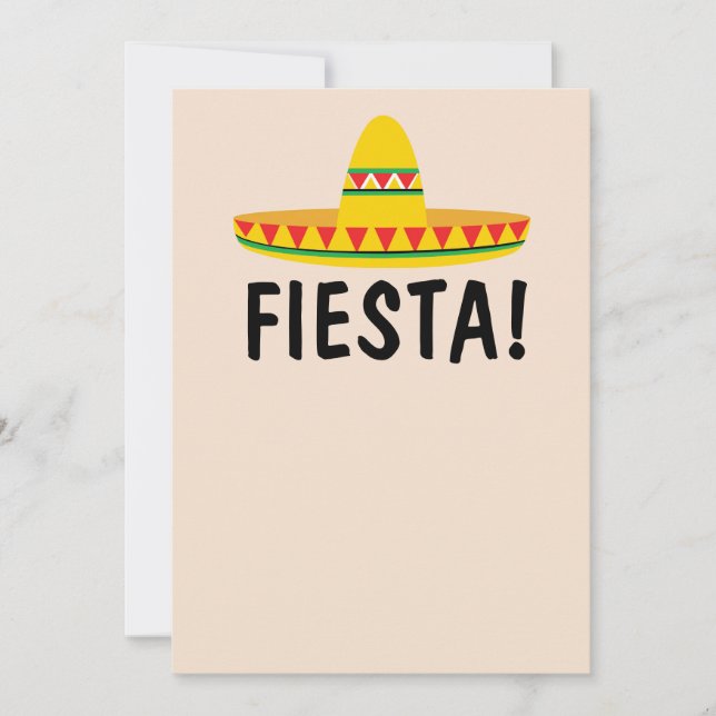 PERSONLIG MEXIKANSK FESTA INBJUDAN (Framsida)