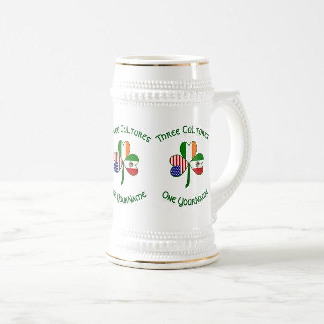Personlig mexikansk irländsk USA Shamrock  Sejdel (Framsida höger)