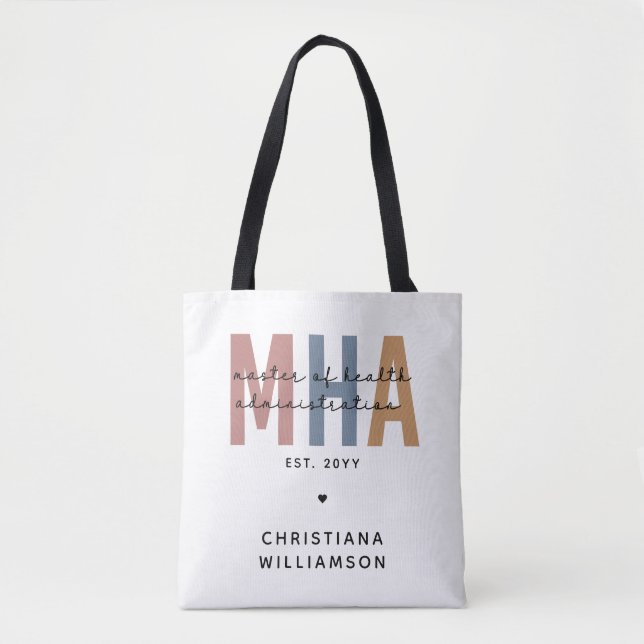 Personlig MHA Master of Health Administration Tygkasse (Framsida)