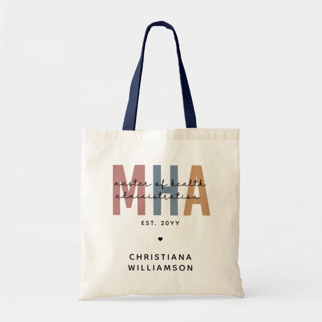 Personlig MHA Master of Health Administration Tygkasse (Framsidan)