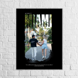 Personlig Miami-resaaffisch Poster