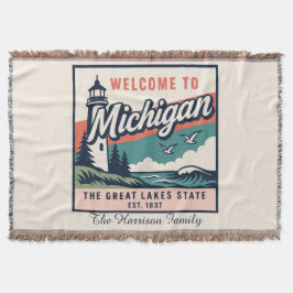 Personlig Michigan kastfilt Filt