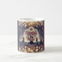 Personlig midnattsklocka Nyårs Mug