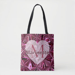 Personlig Midnight Rosa Marmor Geometrisk Mönster Tygkasse