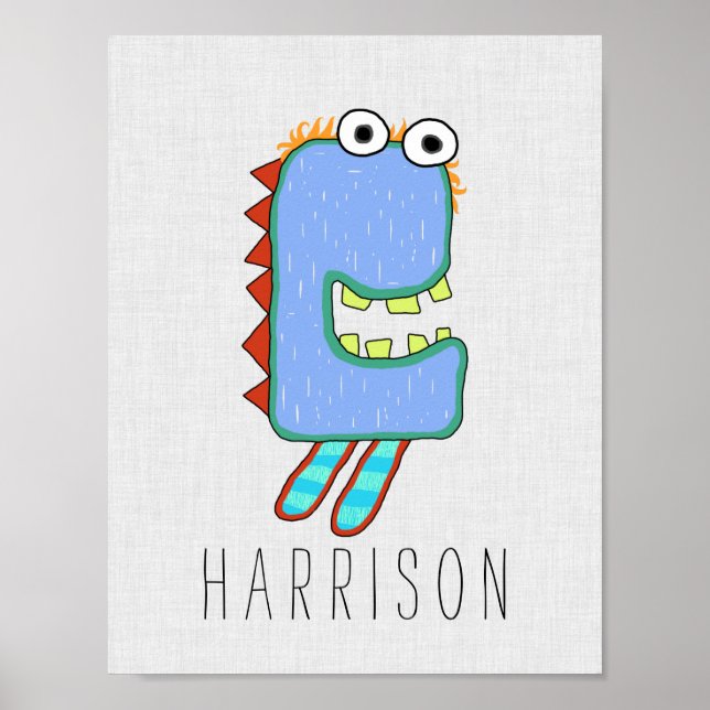 Personlig Miggy Monster Poster (Framsidan)