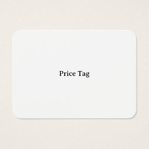 Personlig Mighty, 3,5" x 2,5" Prislapp Visitkort