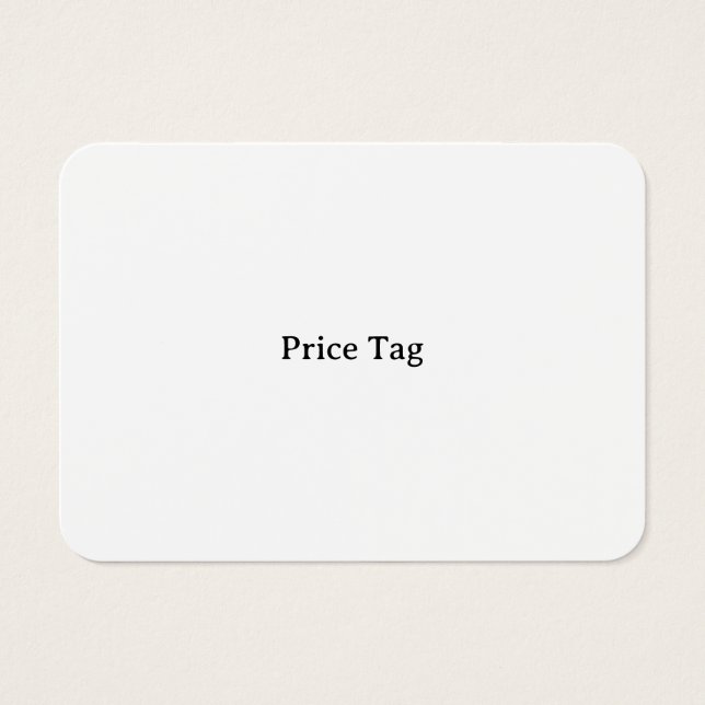 Personlig Mighty, 3,5" x 2,5" Prislapp Visitkort (Framsidan)