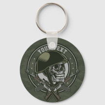 Personlig Militär Camo Soldier Skull och Guns