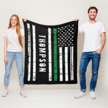 Personlig militär Flagga tunn Grönt