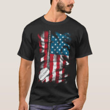 Personlig Militär Soldat Hundbrickor USA flagga