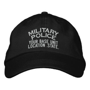 Personlig Militärpolishat Broderad Keps
