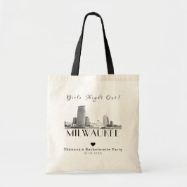 Personlig Milwaukee Bachelorette Party Tote Bag Tygkasse