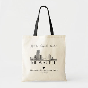 Personlig Milwaukee Bachelorette Party Tote Bag Tygkasse