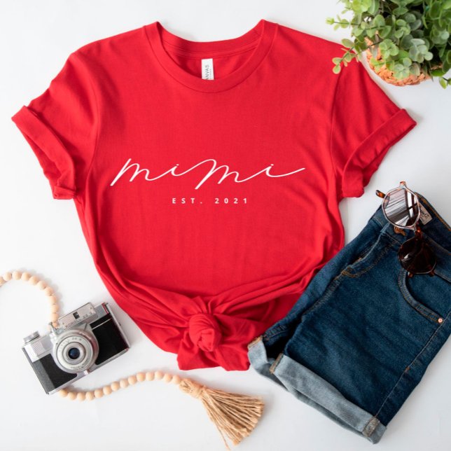 Personlig Mimi Grandma T-Shirt (Skapare uppladdad)