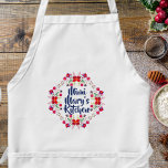 Personlig Mimis köks Förkläde<br><div class="desc">Den här designen har en rosa,  röd,  blå,  vibrerande färgad av den mexikanska blommigten stil andedräkt. Det kan vara personlig att ta med ett namn tillsammans med Mimis Kitchen. Perfektens gåva till den speciella mormodern för tillfälle.</div>
