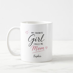 Personlig Min Favorit Tjej Kallar Mig Mamma Kaffemugg