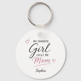 Personlig Min Favoritflicka Kallar Mig Mamma Nyckelring