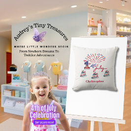 Personlig Min första 4:e juli Baby Pillow Kudde