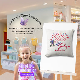Personlig Min första 4:e juli Baby Pillow Kudde