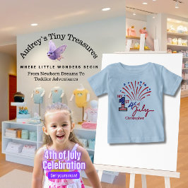 Personlig Min första 4 juli Baby T-Shirt