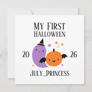 Personlig Min Första Halloween-ornament Inbjudningar