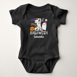 Personlig min första halloween söt flicka t shirt
