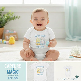 Personlig Min Första Påsk Söt Kyckling 2026 T Shirt