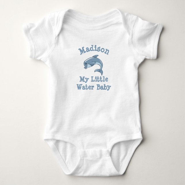 Personlig Min lilla Vatten Baby T Shirt (Framsida)