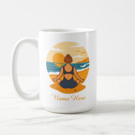 Personlig Mindfulness Yoga Kaffemugg